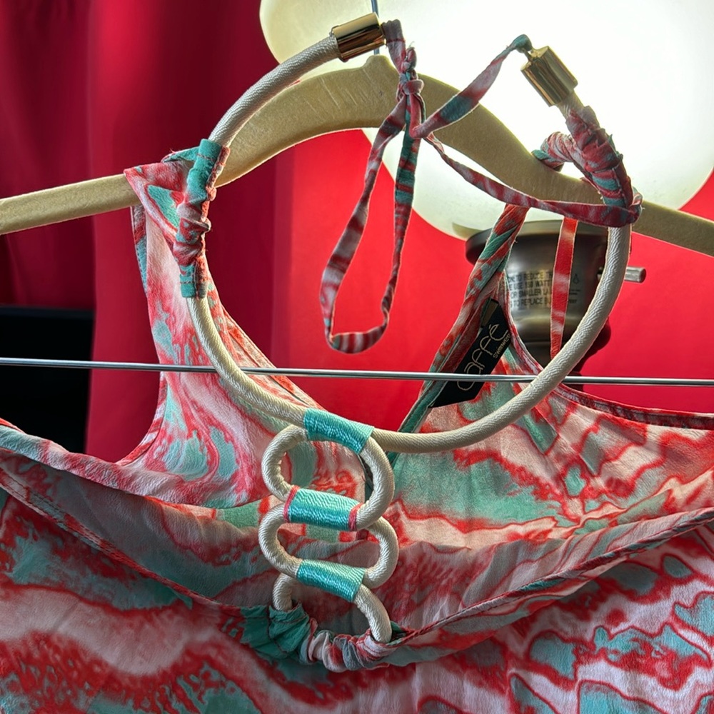 Swimwear size small aqua color silk 💯